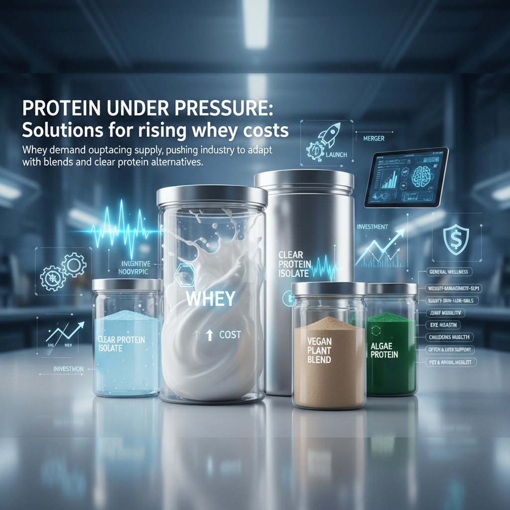 Whey Protein Costs Drive UK Formulators to Clear Plant, Yeast, and Collagen Blends
