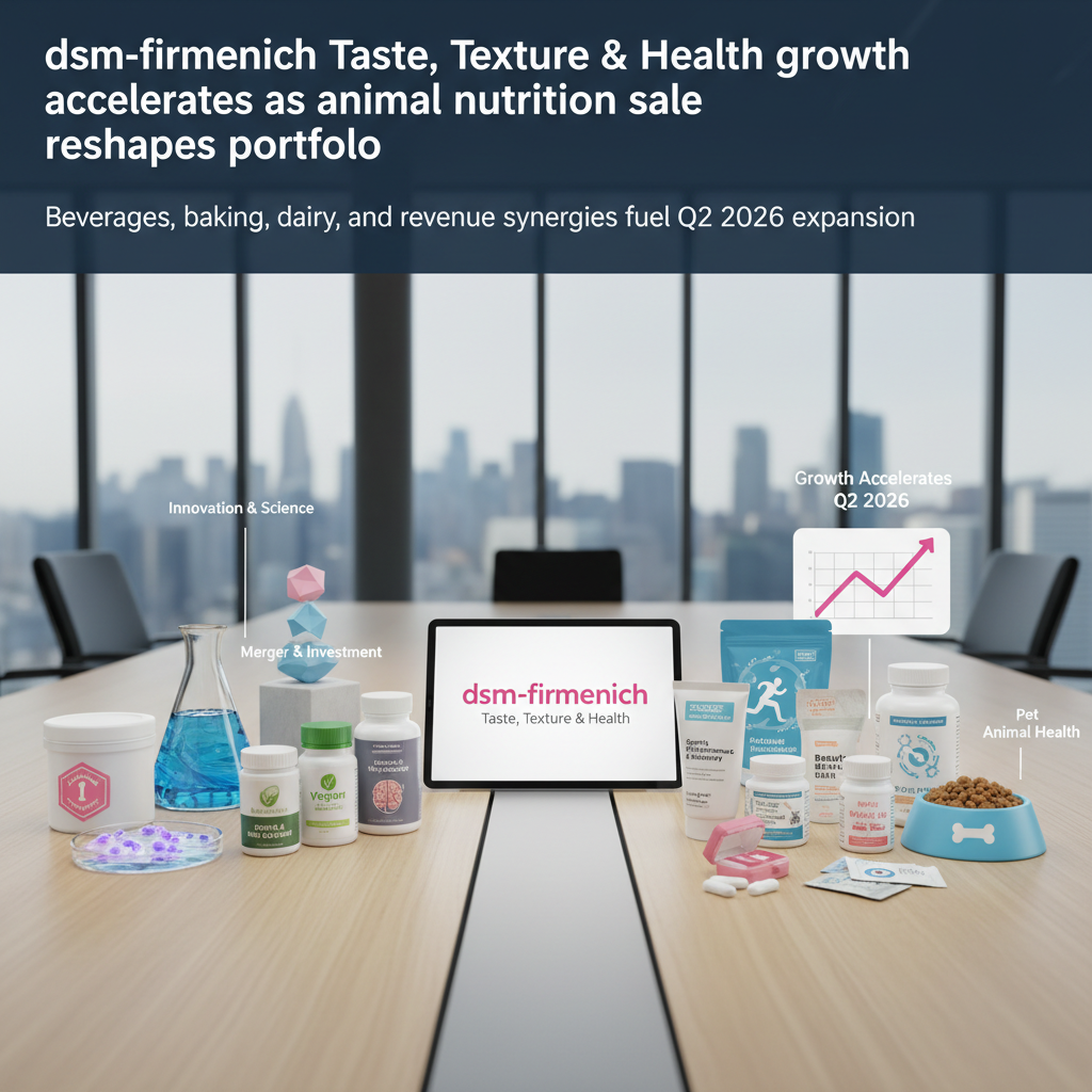 DSM-Firmenich Shifts Focus: Health & Nutrition Growth Accelerates Amid Portfolio Streamlining