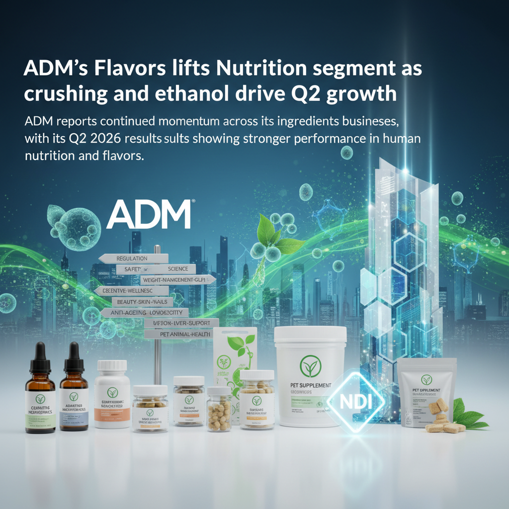 ADM Q2: Flavours Drive Nutrition Growth, Strong Crushing Margins Boost Oilseeds