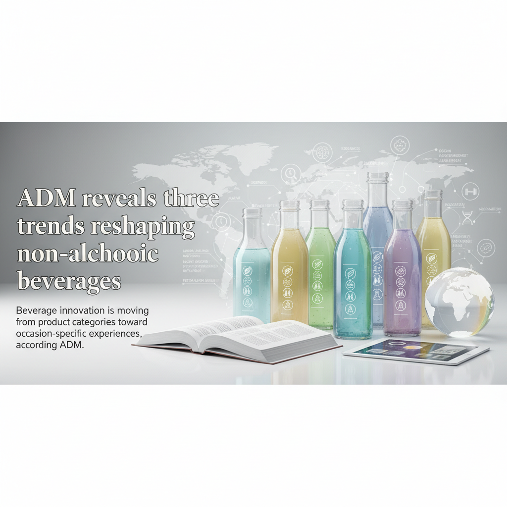 ADM identifies non-alcoholic beverage trends: Function, complex flavours, occasion-specific