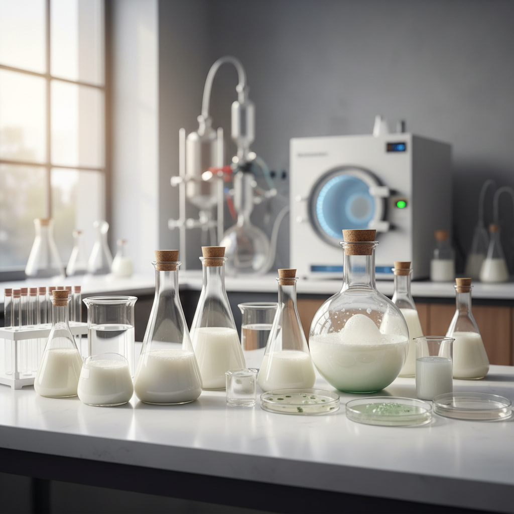 Probiotics (Lactobacillus & Bifidobacterium) concept image