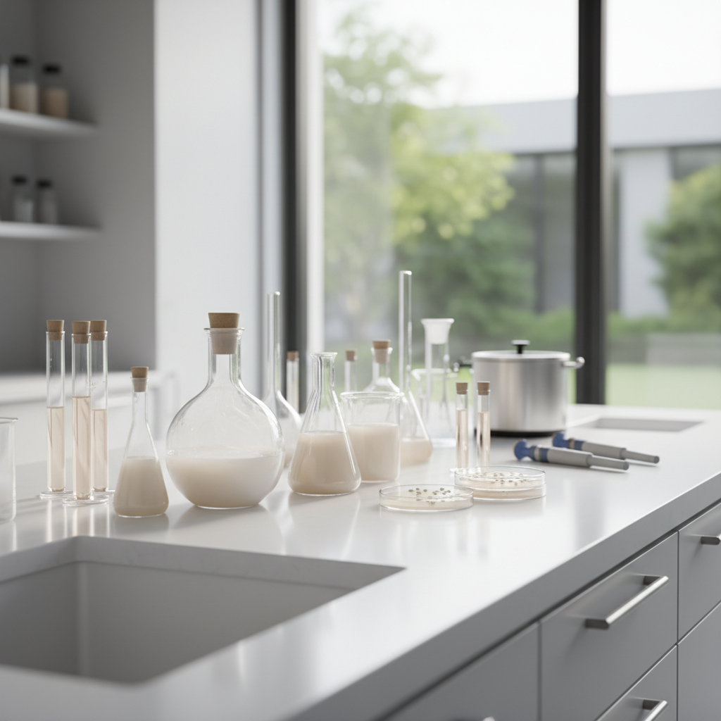 Probiotics (Lactobacillus & Bifidobacterium) concept image