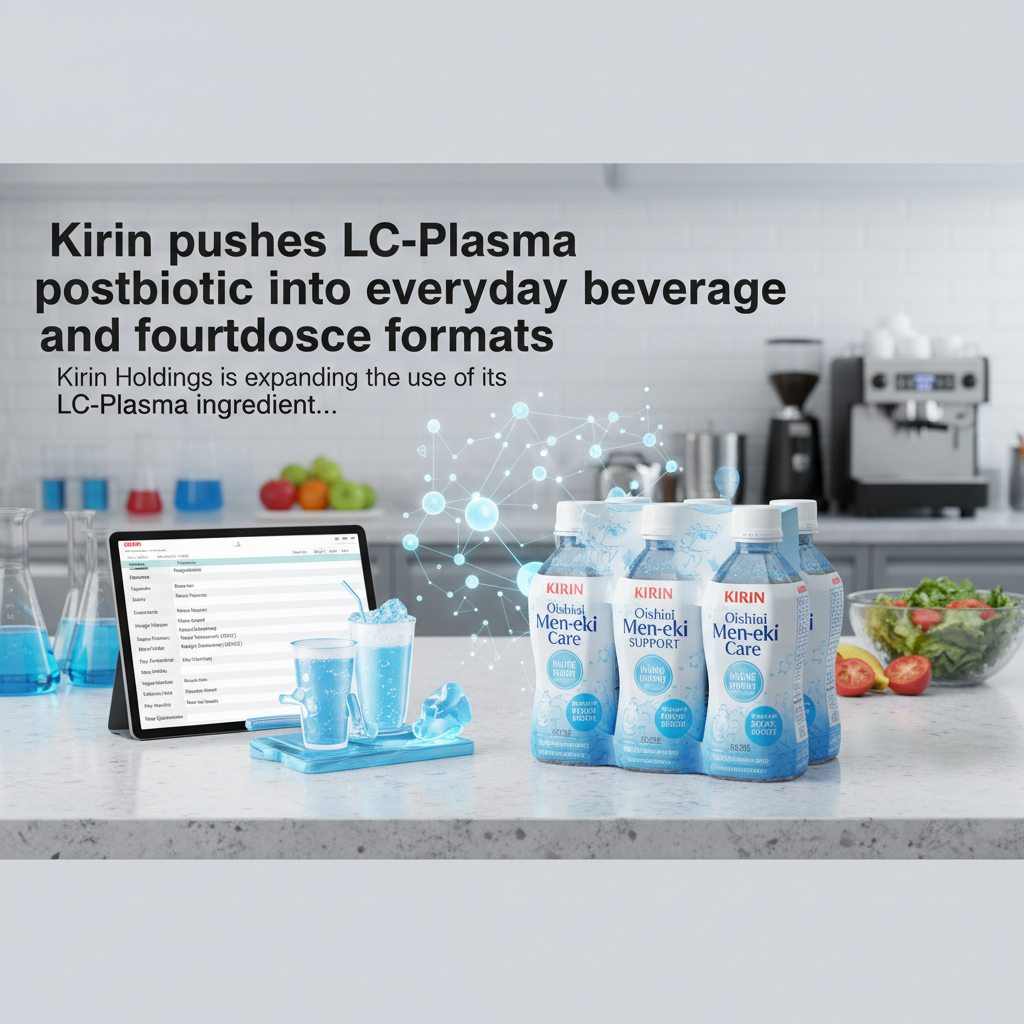 Kirin expands LC-Plasma postbiotic into everyday beverages, targeting mainstream health