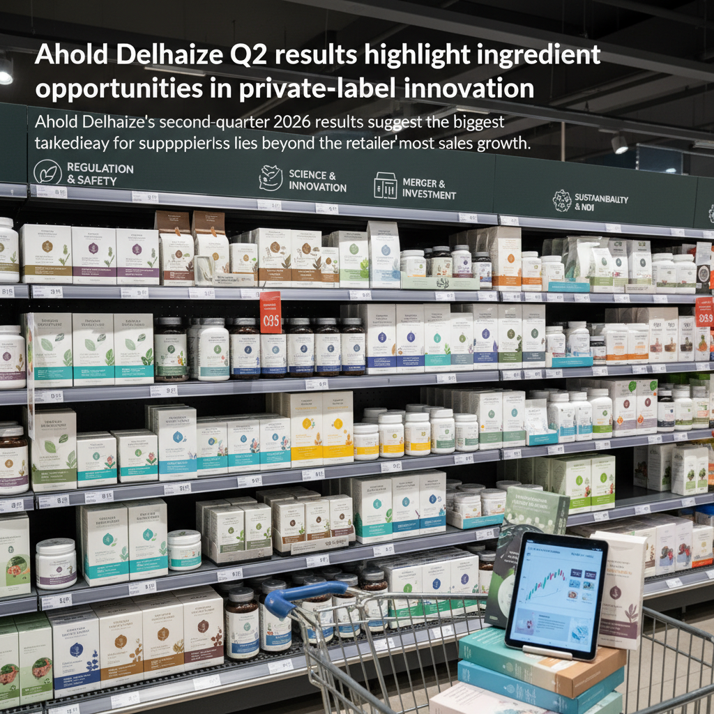Ahold Delhaize Q2: Private Label Exceeds 40%, Driving Ingredient Reformulation Demands