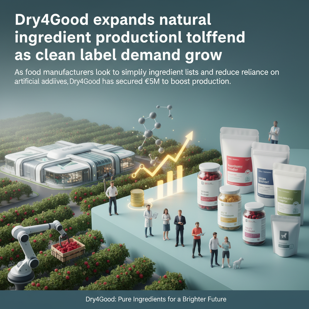 Dry4Good Expands Natural Ingredient Capacity Tenfold for European Clean Label Demand