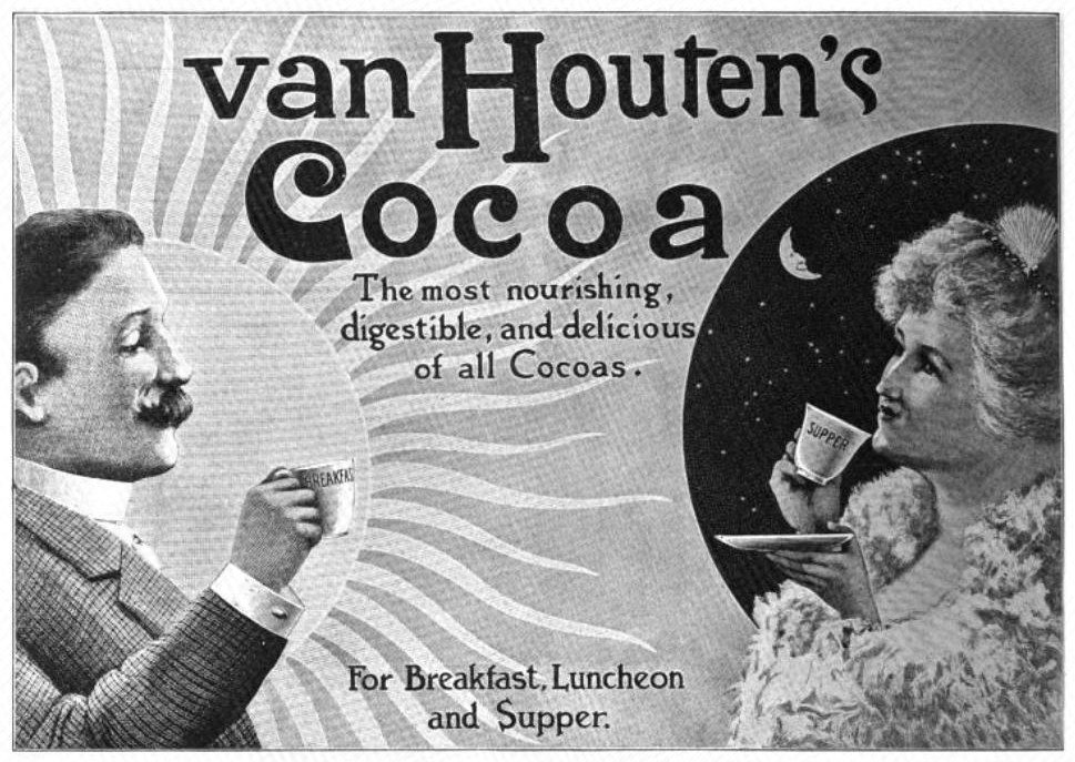 Van Houten's Cocoa ad from The Sketch, Vol. XL, No. 516, December 17, 1902, Supplement, page 2