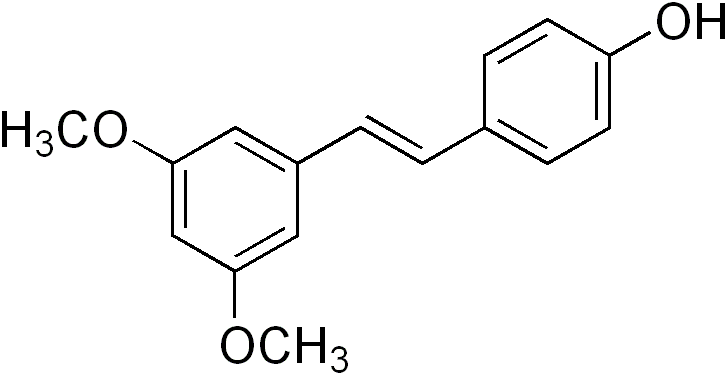 chemical structure of pterostilbene