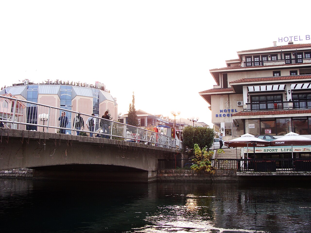 Struga, a town by the Ohrid lake